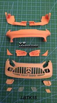 Merc AMG GT3 Evo 2020 Transkit by LBProduction for Tamiya - LBTK15